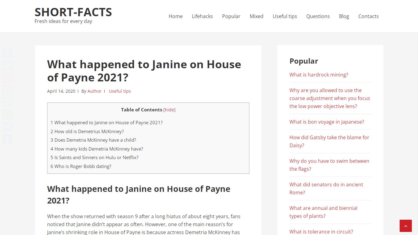 What happened to Janine on House of Payne 2021? – Short-Facts